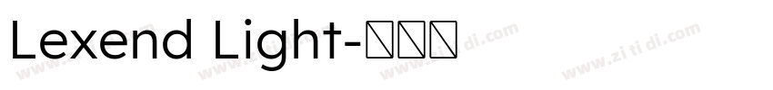 Lexend Light字体转换